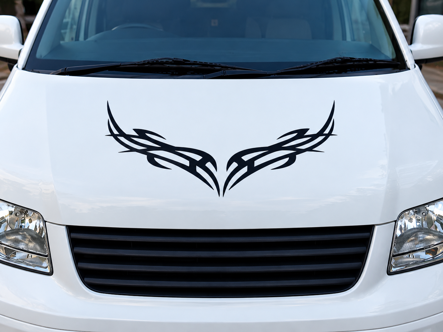 Large Tribal Flame Vinyl Decal Stickers for Car & Van Bonnet – Hood Graphics