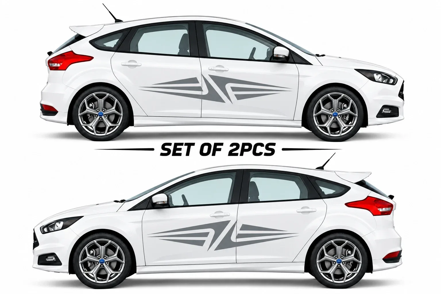 Universal Car Side Stripe Racing Vinyl Decals – 2PCS Sport Graphics